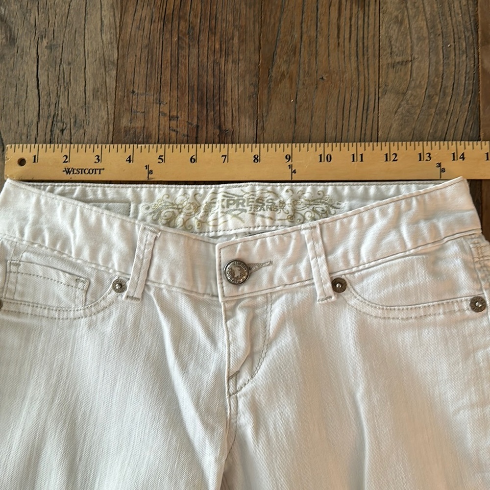 Express  Low Rise Jean Leggings White - Picture 4 of 8